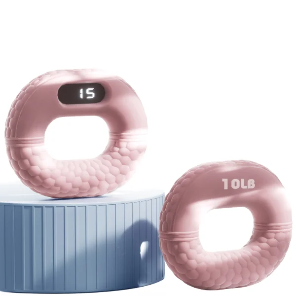 Wholesale Silicone Pebble Triangle Silicone Rubber Exercise Grip Ring Strengthener Hand Grip Ring
