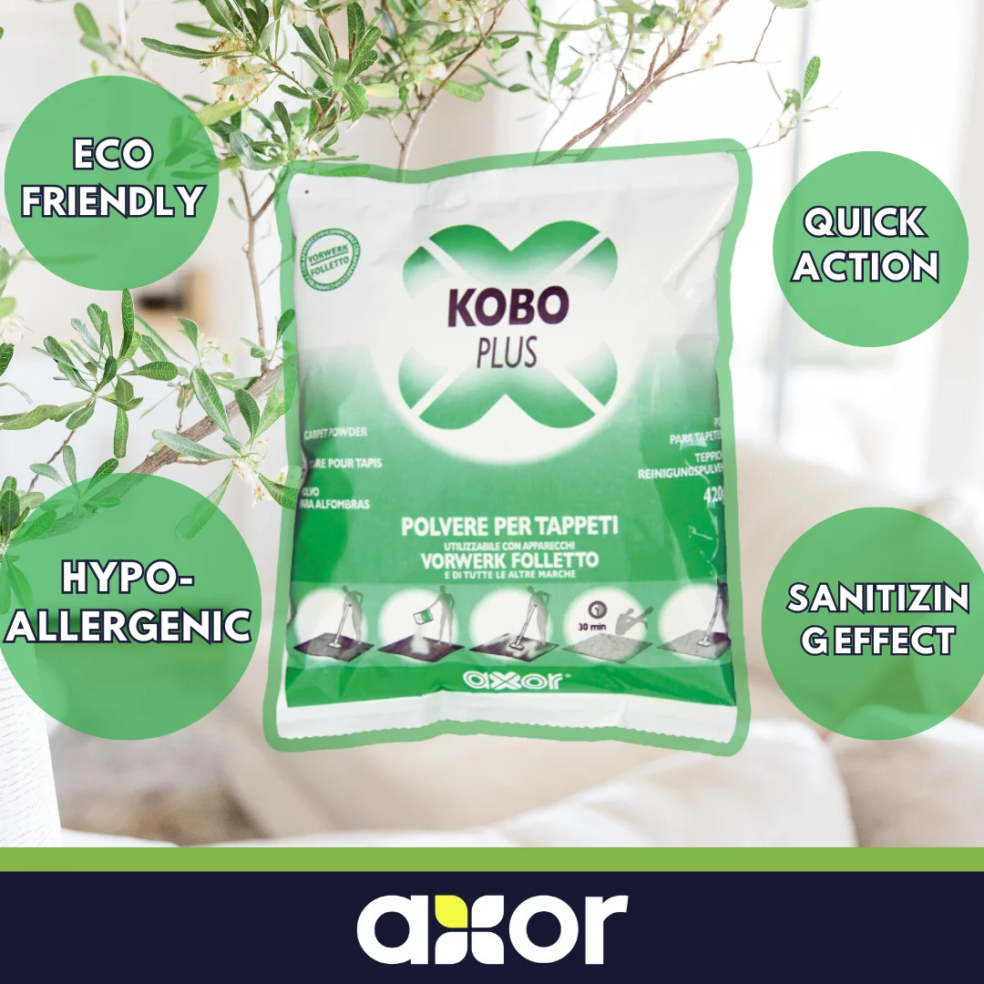 Excellent Quality Dry Carpet Care KOBO Rug Powder Cleanser 420 g Made In Italy