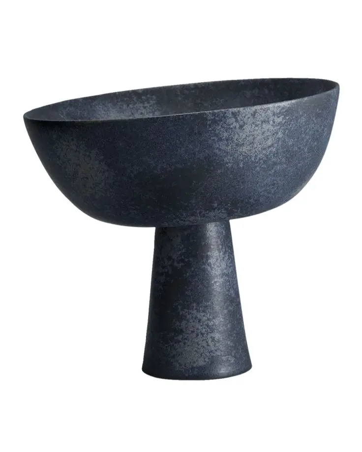 Metal Casting Round Bowl For Kitchenware serveware For Home Decorative Table Top Bulk Christmas Decoration HA1091 Black Antique