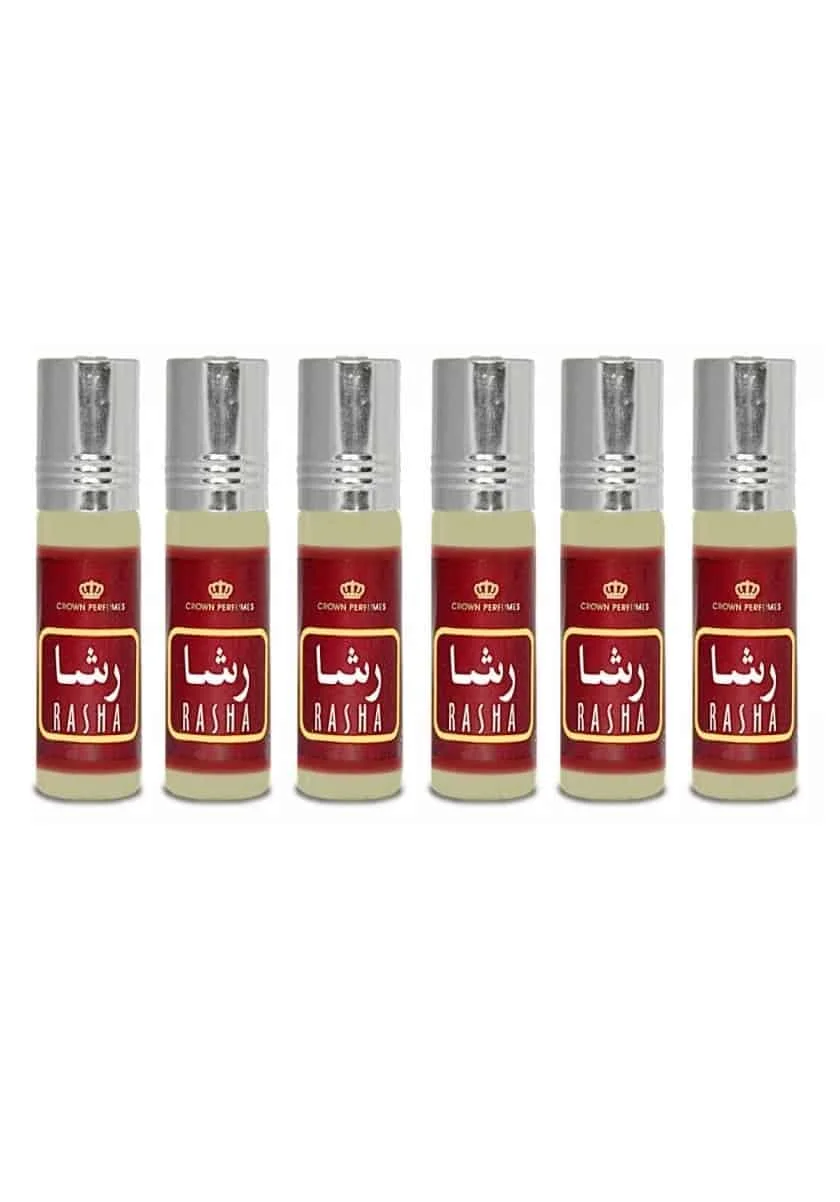 Oil Perfume Rasha by AL REHAB 6 ML 100% Oil Unisex Dubai perfumes Arabic Alcohol-free