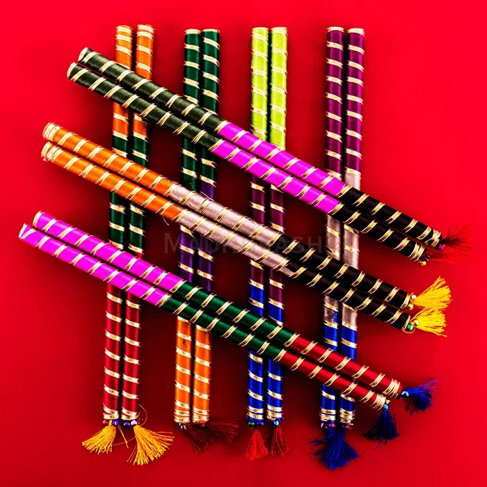 Dandiya Sticks Pairs For Garba Celebrations Navratri Special Stick Garba Dance Props
