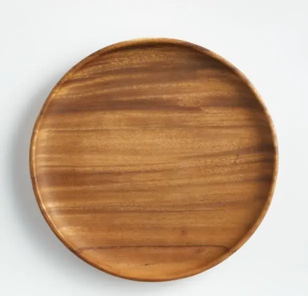 Set of wood plates wooden platter table ware Eco-Friendly Handmade New Dishes Design natural look handicraft best selling etsy