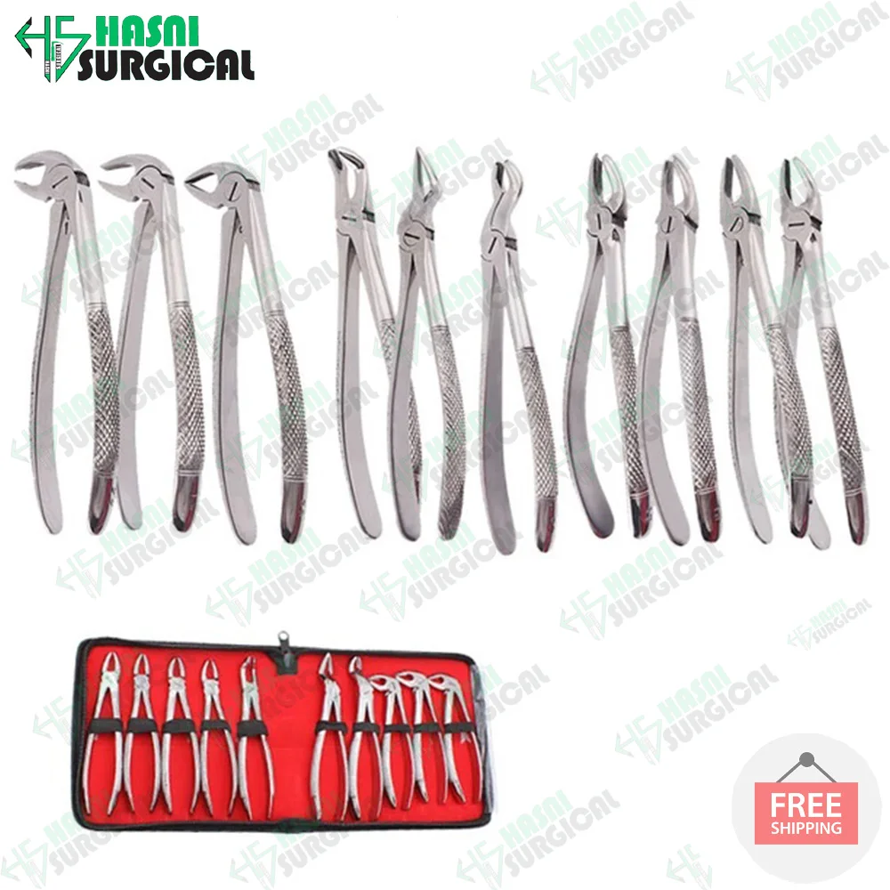 Best Quality Dental equipment cheap price Dental Extraction Forceps English Pattern Steeliness Steel Dental Equipment CE ISO
