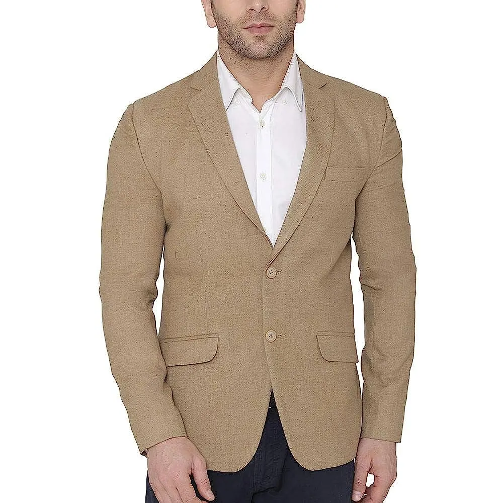 Customized Fashion Button Woolen Men tweed Jacket best quality Winter Heavy Tweed Plaid Jacket For Man