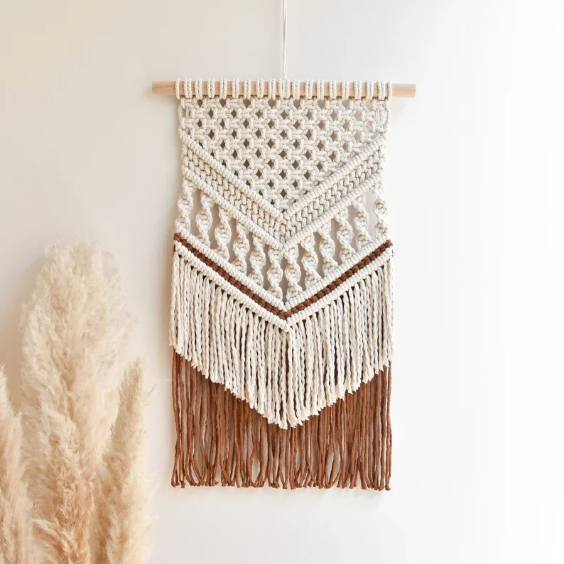 Macrame PATTERN - Written PDF and Knot Guide - diy macrame wall hanging - digital download how to tutorial