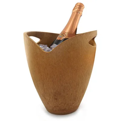 Decorative Items Wine Bucket Oval Shape Metal Tub With Rope Handles Finest Quality Medium Size Copper Tub From India