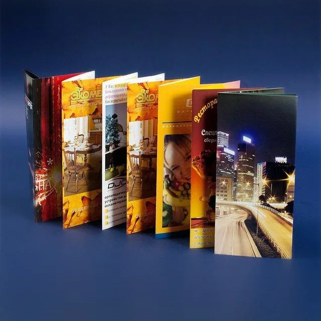 Hot bright business design of printed products, advertising, fast design development, adaptation to the audience