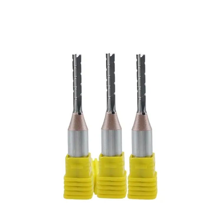 1/2 TCT tct through hole bit router straight cutter woodworking cutter double edge straight groove trimming milling cutter