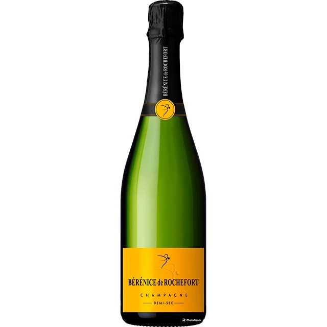 Высококачественное французское игристое вино, 75 мл, Пино Нуар и Пино Менье, 12.5% содержание алкоголя, Berenice de Rochefort Demi Sec