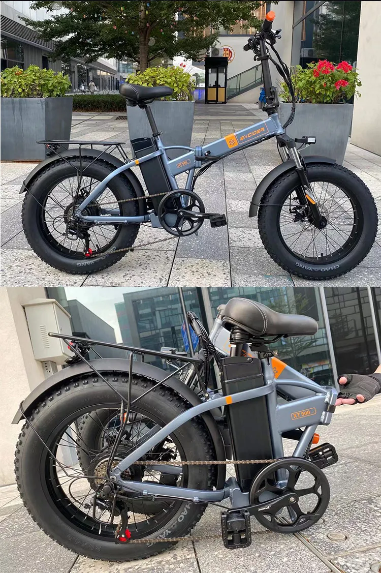 Hot Sell XT500 Folding Mountain Bike Electric Bicycle 48V 20 Inches E-bike with 13AH Battery and 500W Motor