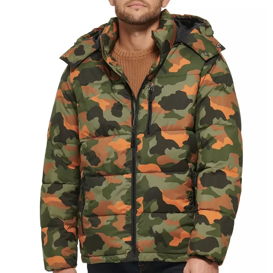 High Quality Jacket Customize Logo New Design 100% Nylon Soft Warm Coat New Men Plus Size sublimation bubble jacket