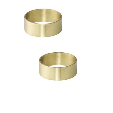 Christmas Antique Gold Metal Napkin Rings For Table Decoration