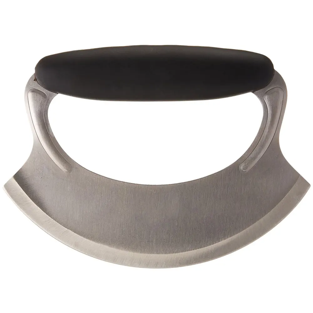 Ulu Knife Stainless Steel Curved Blade Wooden handle pizza axe / premium quality material made ulu knife