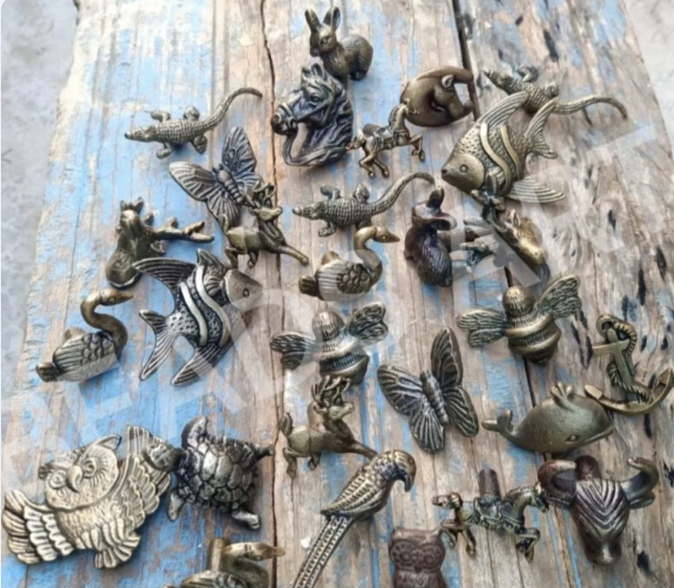 Export quality Bull Head Cast Iron Brass Antique Handicrafts knob Wooden Door Stopper With Vintage Ceramic Knobs