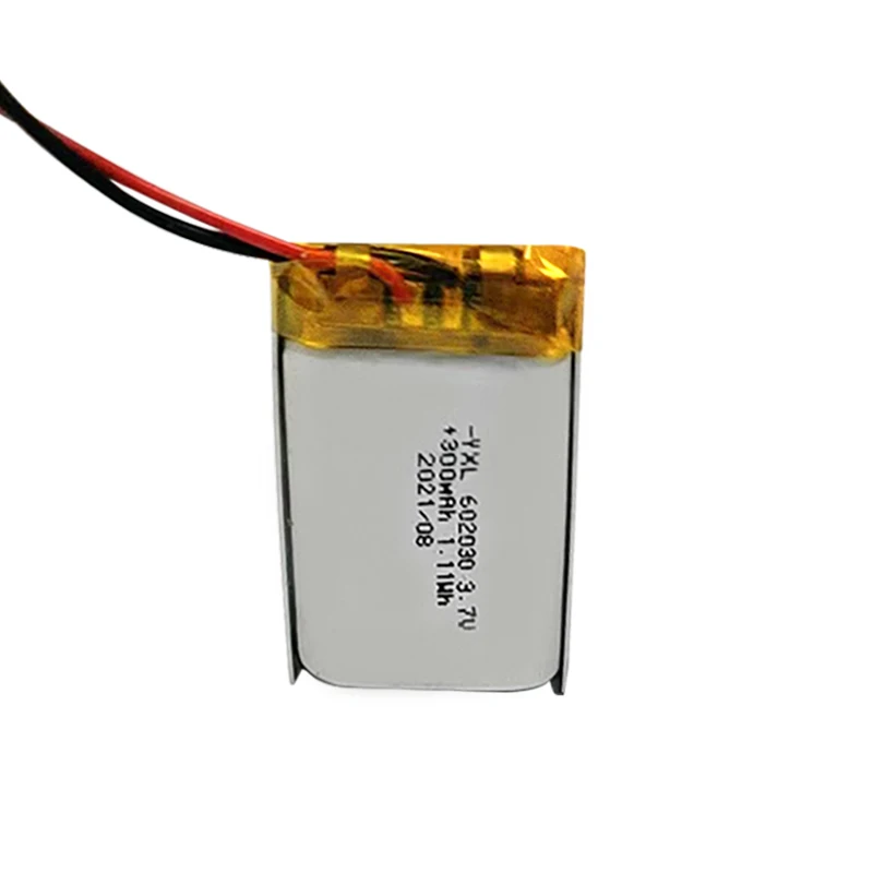 factory supply Lipo battery  rechargeable USB 3.7V 300mah  polymer lithium battery YXL602030