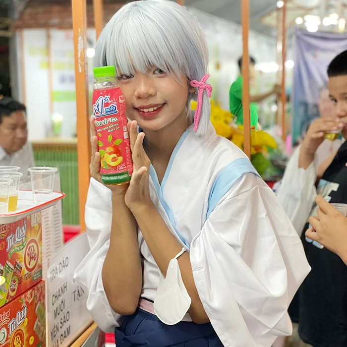 A*nuta Brand Peach Tea Drink Made From Natural Loose Leaf Black Tea Drink ISO HALAL cGMP HACCP Low Fat Soft Drink Bottle 500ml