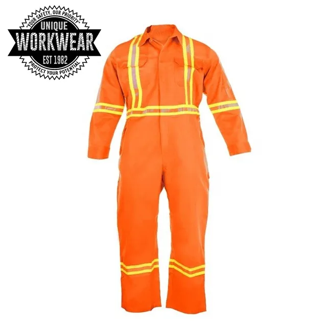 Wholesale Men Work Wear High Visibility Safety Construction Roadway Workwear Safety Reflective Coveralls and Bibs For Men
