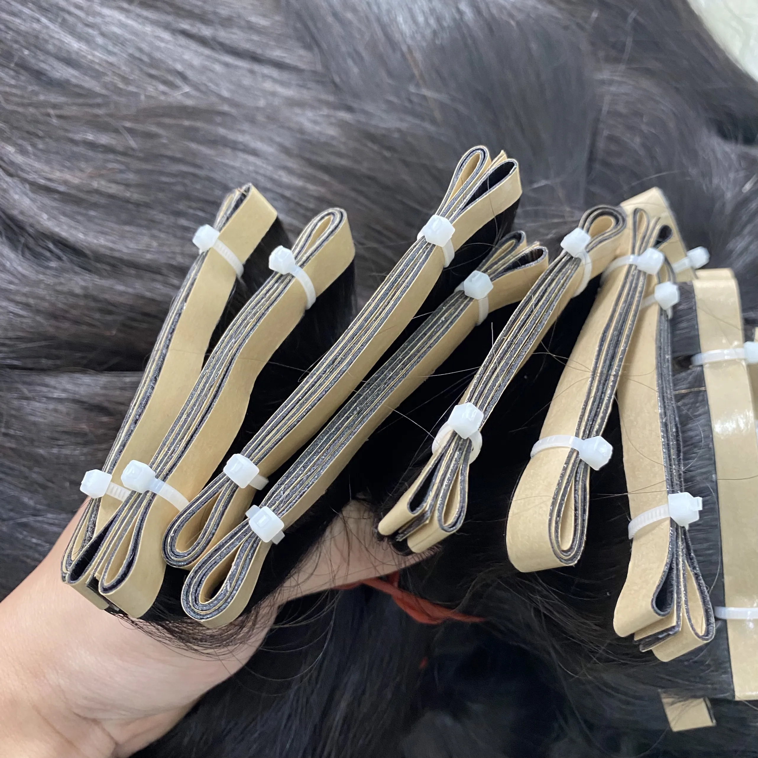Long Line Tape In Hair Extensions Remy 100% Human High Quality Hair Virgin Vietnamese Cuticle Aligned Raw Unprocessed