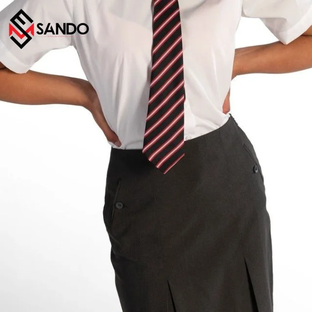 Wholesale Custom logo Two Pieces school uniforms Polyester/Cotton School Uniform Shirts womens skirts school supplies for girls