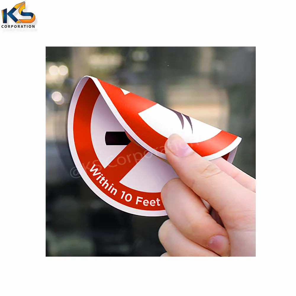 Double Sided Window Sticker Self Adhesive Car window double side Sticker Custom Vinyl Double Sides Stickers Window Cling