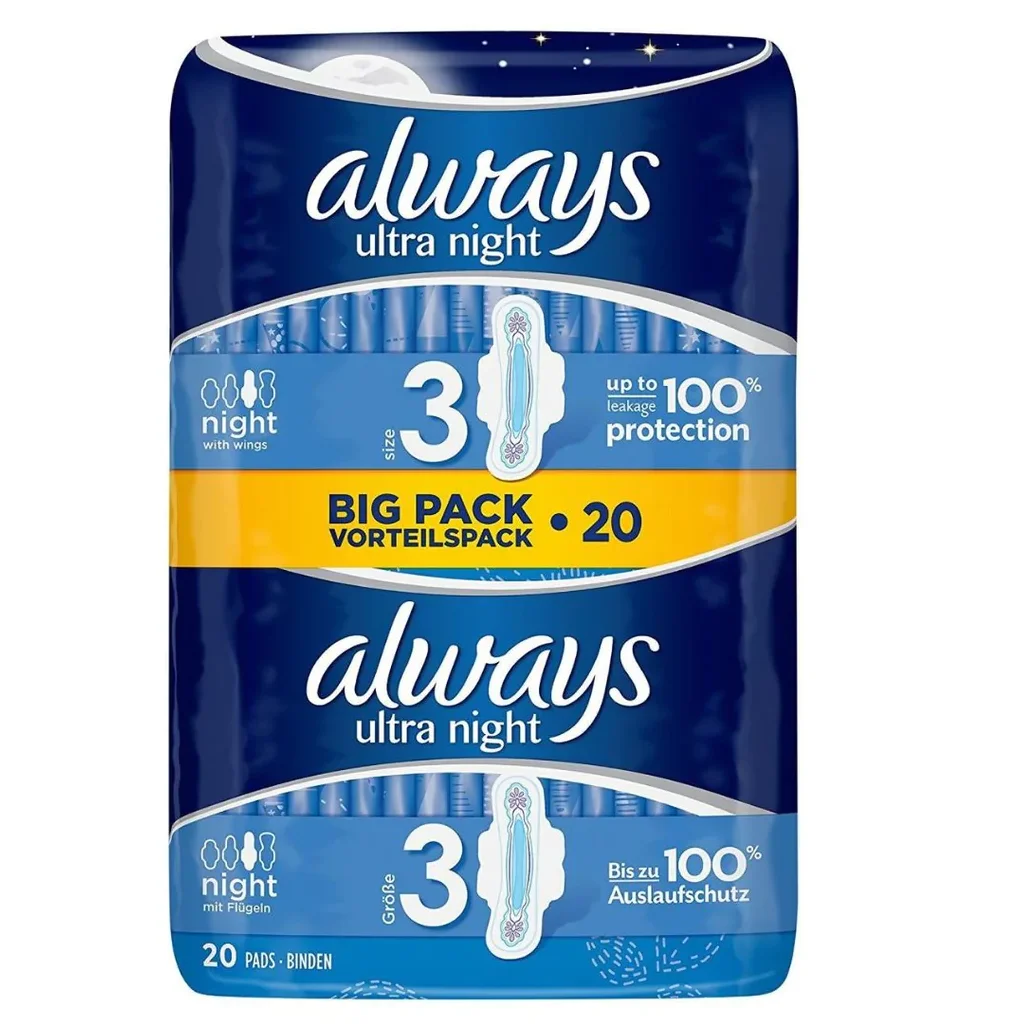 Factory Supply Bulk Wholesale Price Top Quality Always Ultra Thin Long Night Sanitary Pads Extra Large - 112 Pads Available For