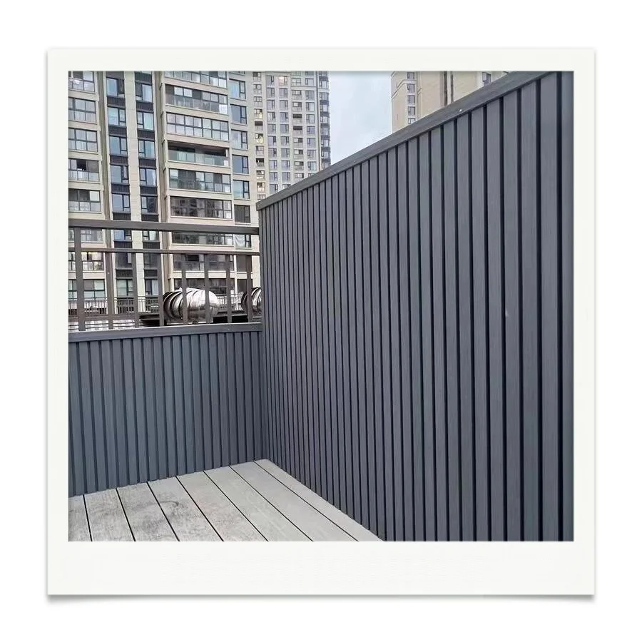 Modern Outdoor WPC Panel Wood Cladding Fireproof Garden Fence Wall Panel for Exterior Application