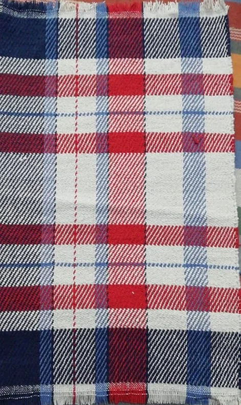 Buffalo Check Cotton Rug Black White Retro Checkered Outdoor Carpet for Farmhouse Living Room Dining Room Door Space Washable