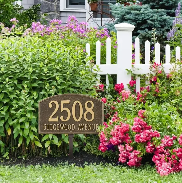 Decorative modern metal yard sign for outdoor garden yard home bulk quantity high quality made in india wholesale hot sell 2023