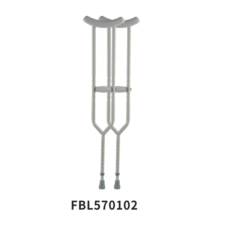 OEM and Custom Available Ergonomic Adjustable Underarm Walking Cruthes with Rubber Tips for Adults