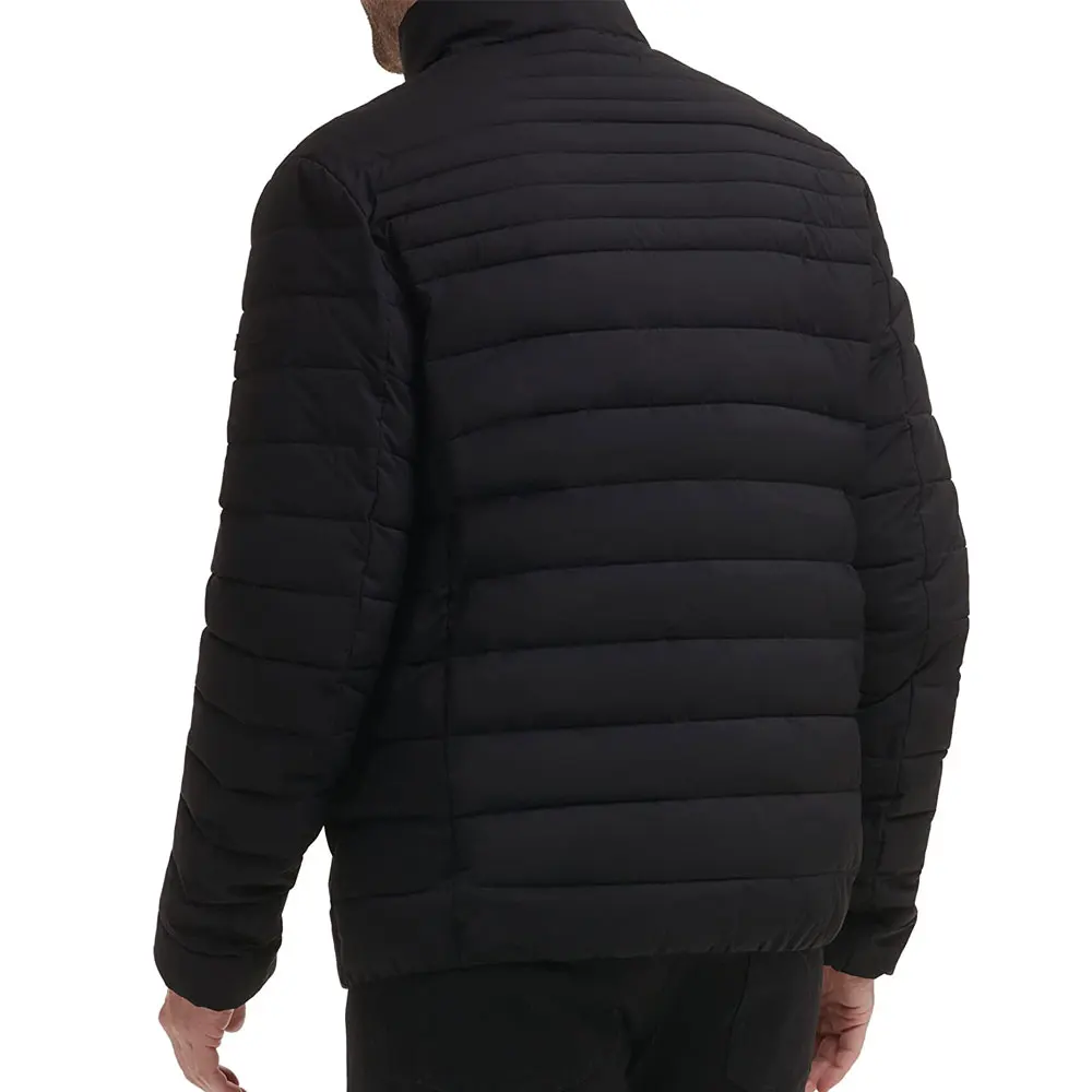 Customized Men Puffer Jacket Hot sales low MOQ Hooded Running Thick Unisex blue color block puffer jacket for men