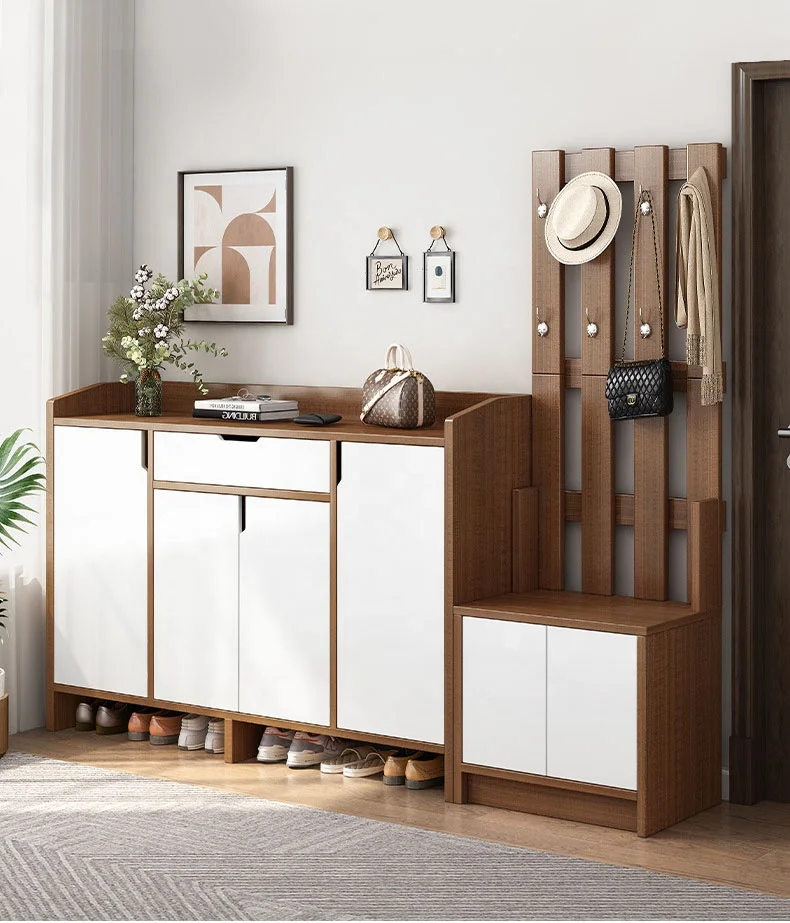 VIC Shoe cabinet hanger one floor household entrance door against the wall clothes cabinet porch Cabinet partition