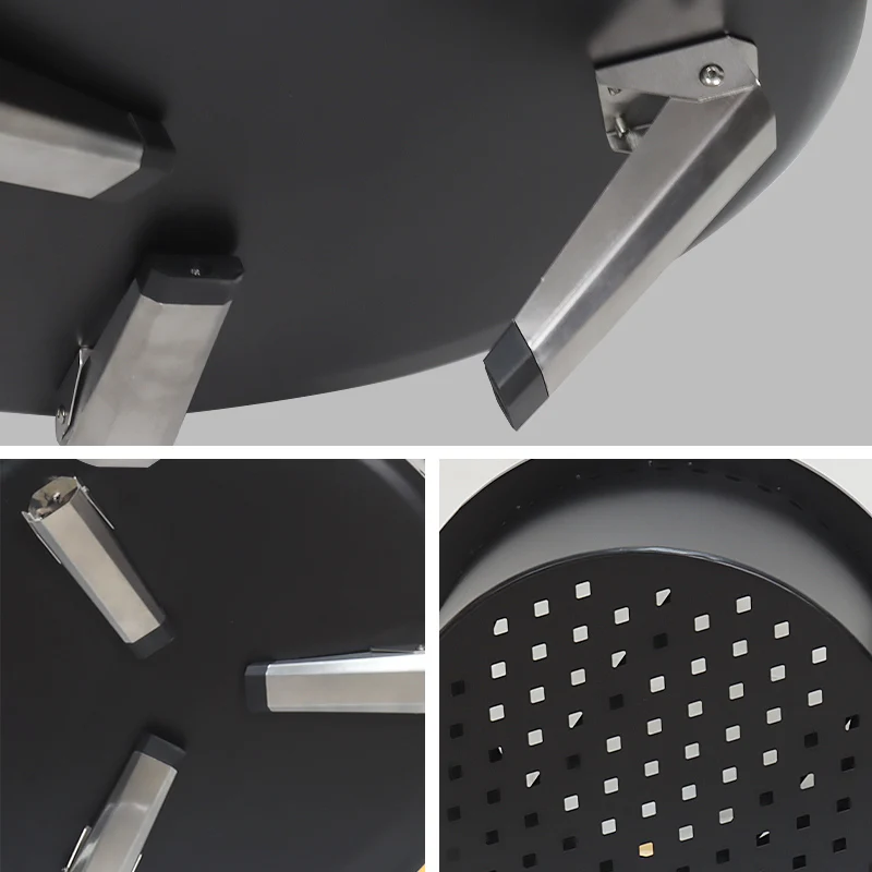 22 Inch fire Pit Stove Wood Fired Burning Foldable Portable Smokeless Fire Pits