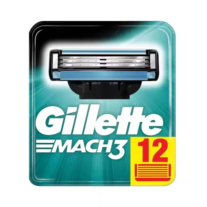 Gillette Mach3 бритвенные лезвия для мужчин 12 штук