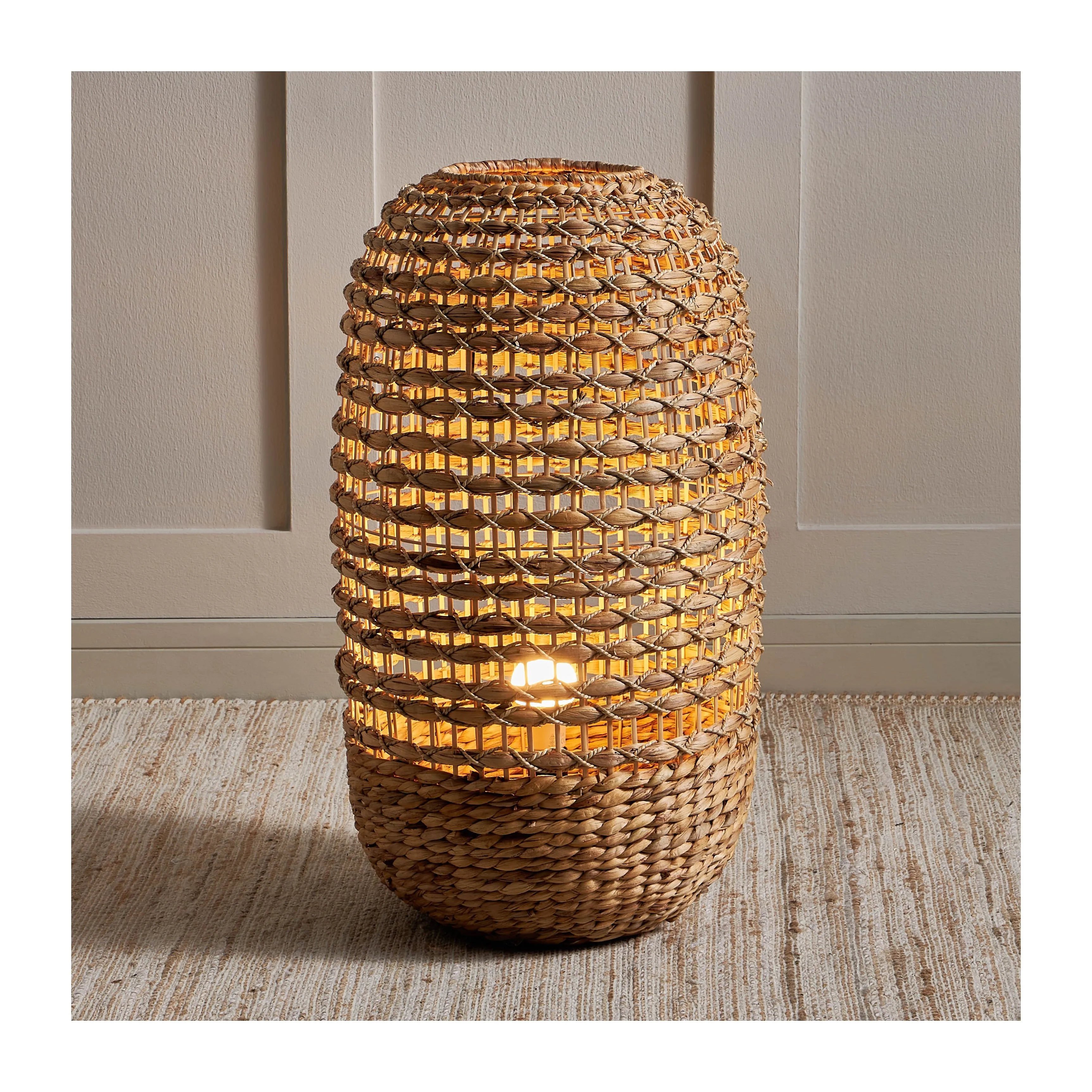 Водяной гиацинт напольные светильники ручной работы натуральный Настольный светильник соломенная Роскошная настольная лампа экологически чистые настольные лампы