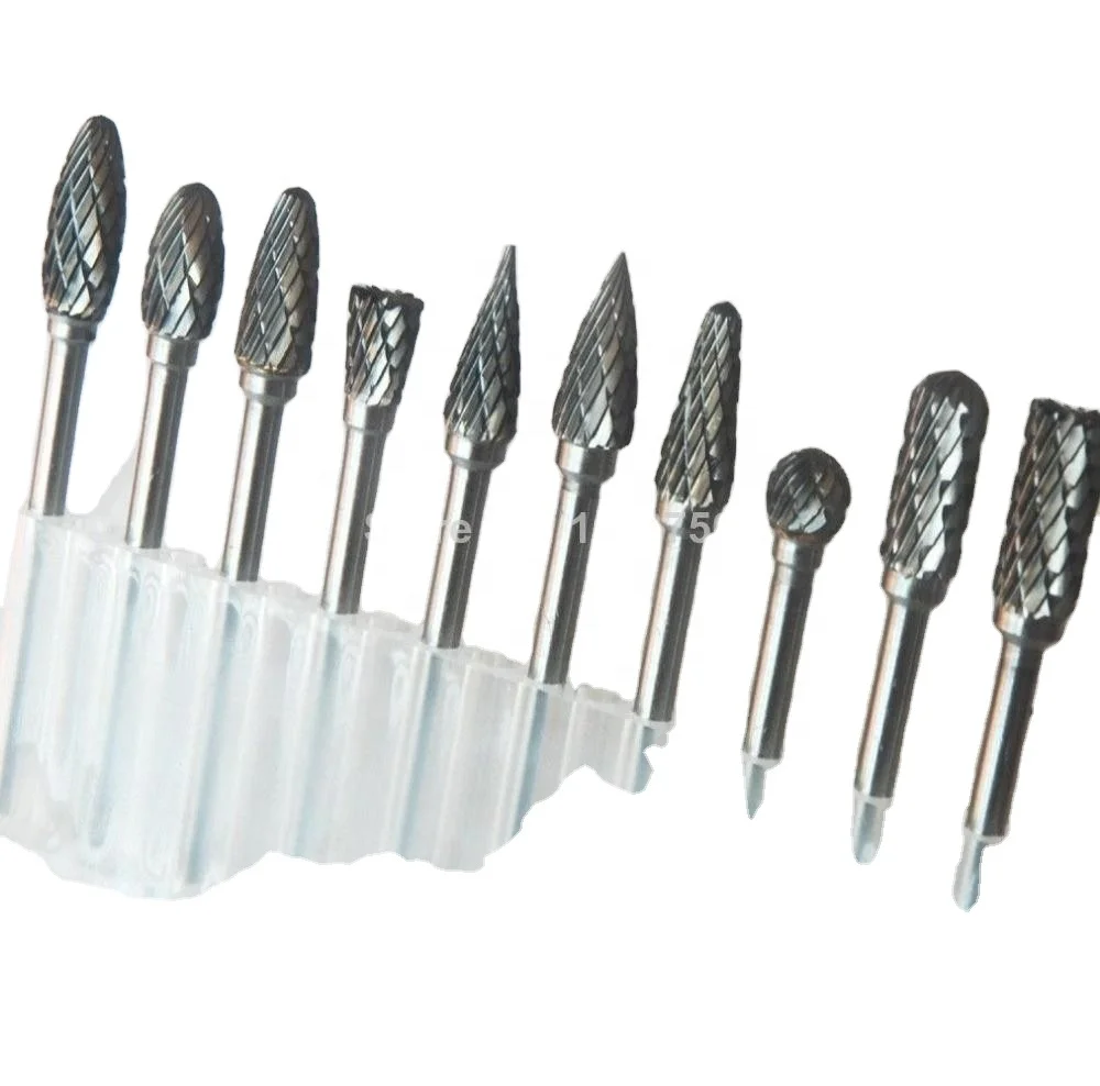 High Quality And Powerful Carbide Rotary Burr File Manufacturers Solid Tungsten Carbide Burr Cutter Sets