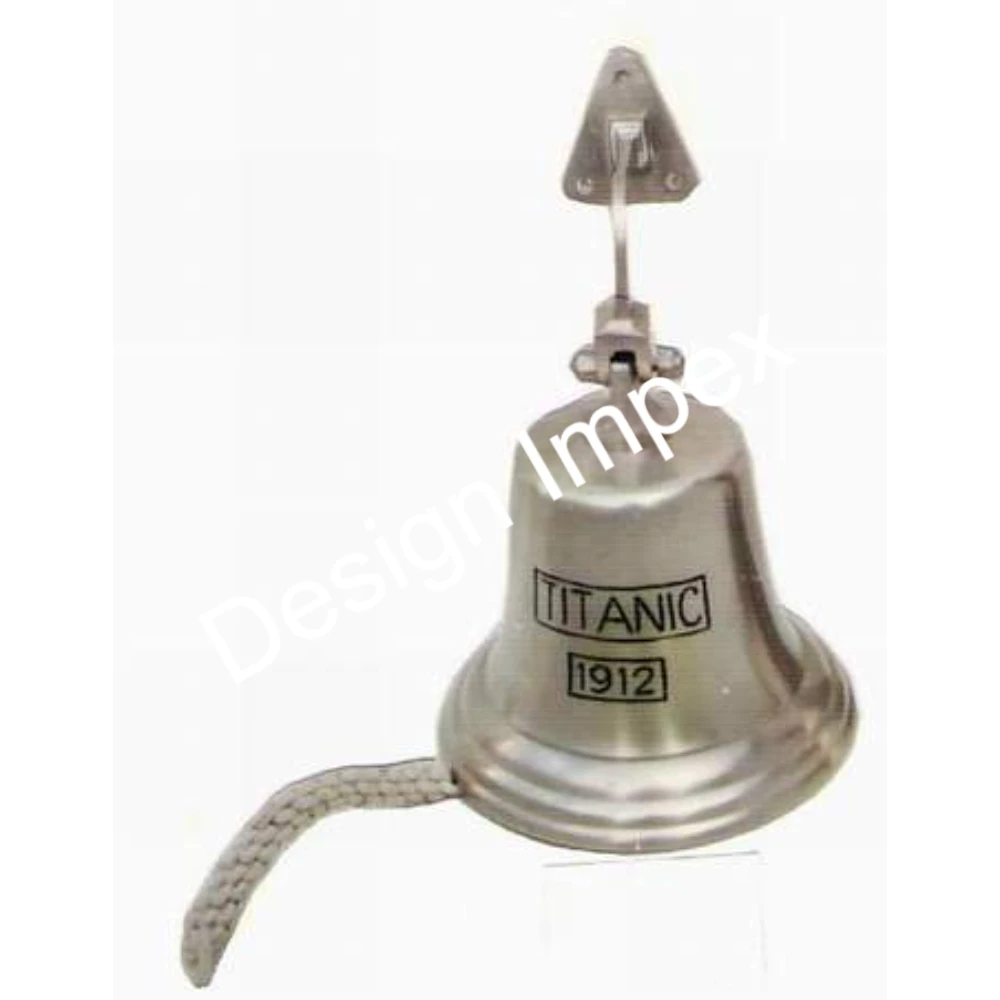 Custom Hot Sale Brass Ship Bell With White Rope Large Catholic Church Bell Hot selling Luxury Wall Hanging Bell For Christmas