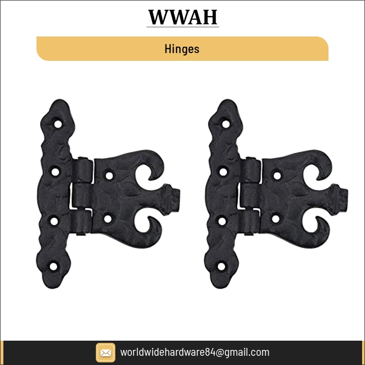 Wholesale Supply Door and Window Accessories Decorative cast Iron/Brass Door Closer Hinges in Black Finish at Low Price