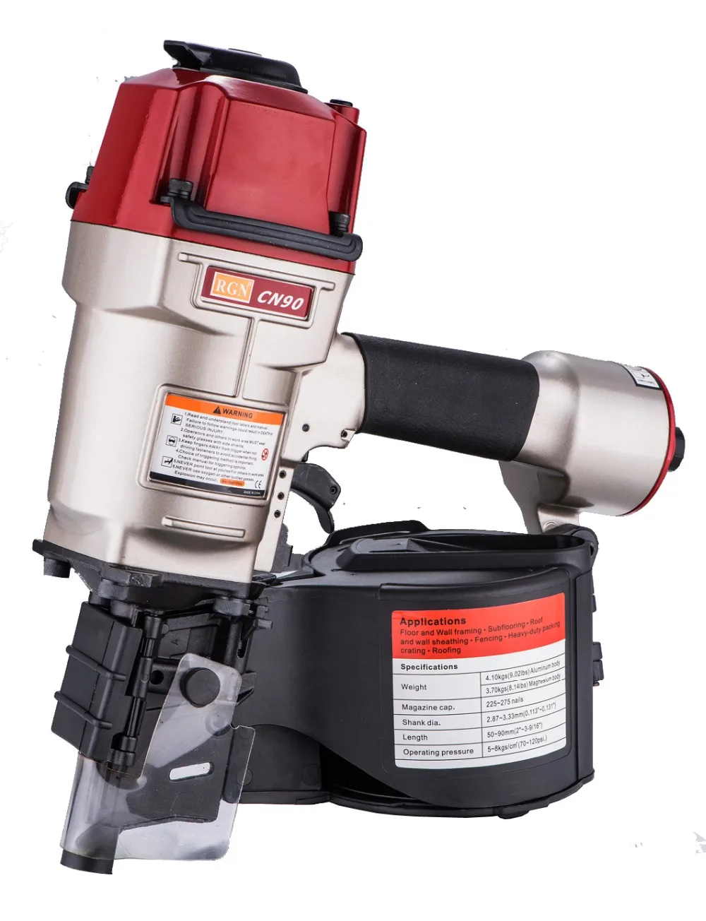 RGN CN90 Industrial Pallet air Max coil nailer