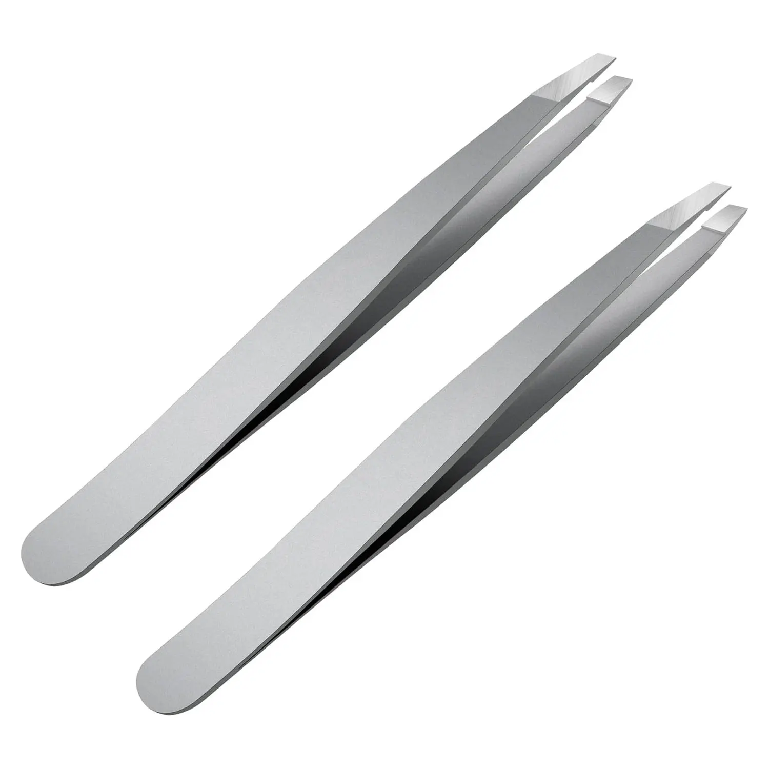 Tweezers Set - Professional Stainless Steel Slant Tweezers, Best Precision Tweezers Set for Shaping Eyebrows, Great Beauty