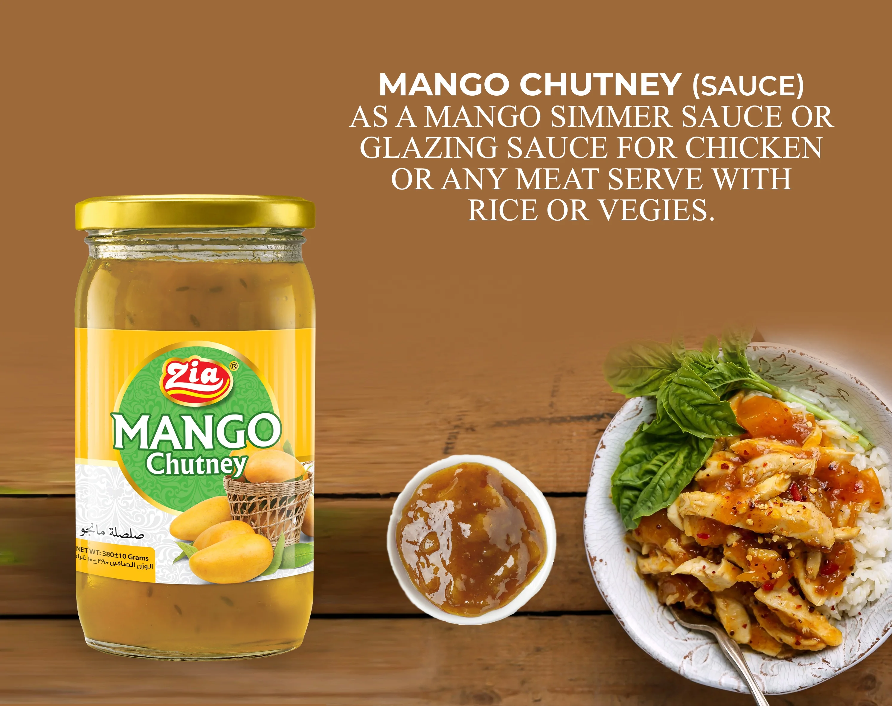 Super Quality Mango Sauce Chutney Best Appetizer Food Zia Mango Sauce Healthy & Nutritious Your Perfect Meal Partner