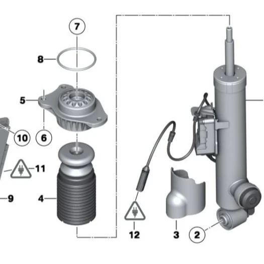 Genuine BMW 31428566596 Shock Absorber