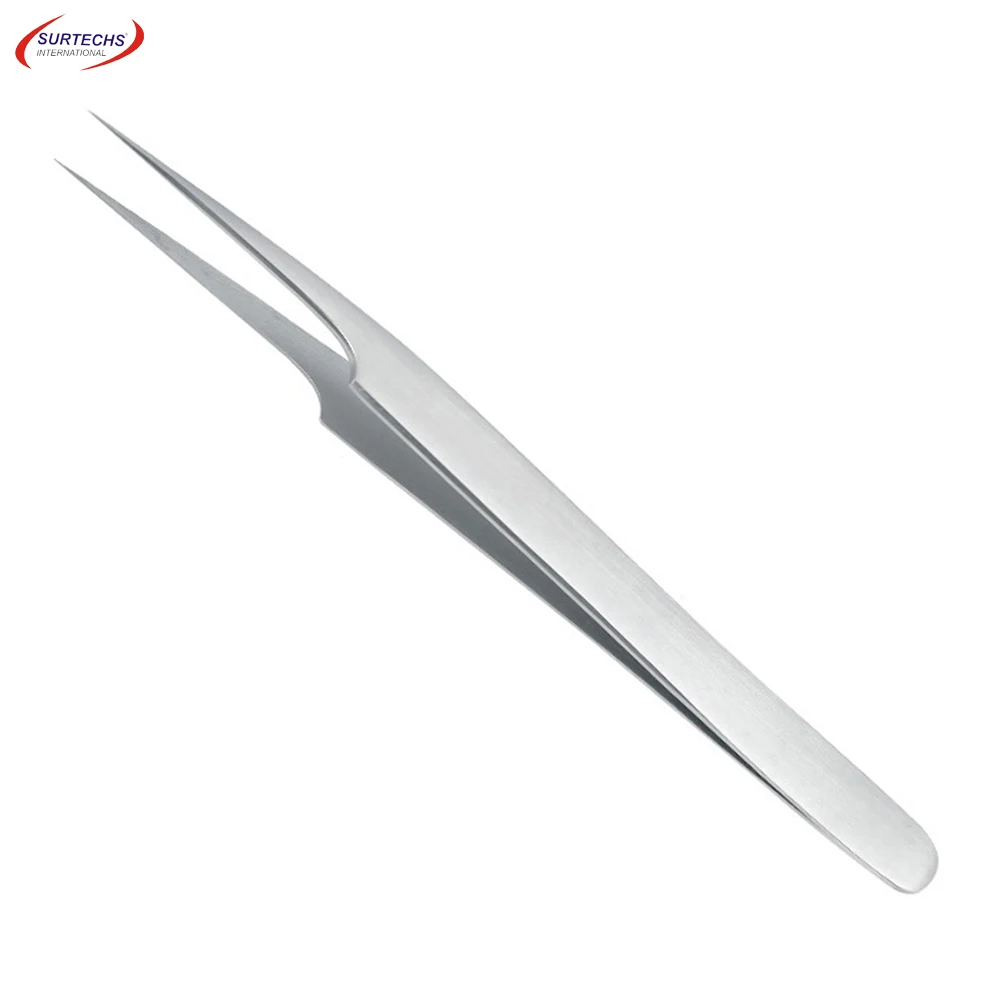 2023 Top Premium Customized Stainless Steel Eyelash Tweezers Best Design Women Pointed Tip Volume Lashes Private Label Features