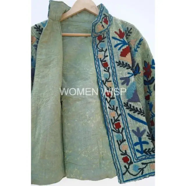 Best Quality Hand Embroidery Cotton Suzani Jacket  Winter Wear Coat Womens jacket Suzani Short TNT Fabric Jacket
