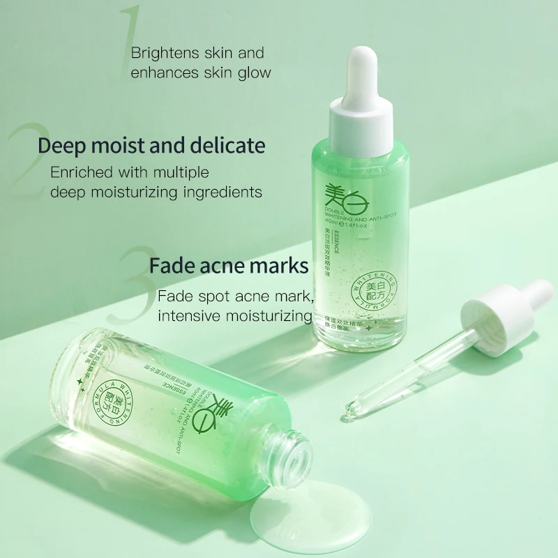 OEM Whitening Dark Spot Serum 40ml / 1.35 fl oz with Niacinamide Vitamin C for Brightening Moisturizing Skin Lightening Serum