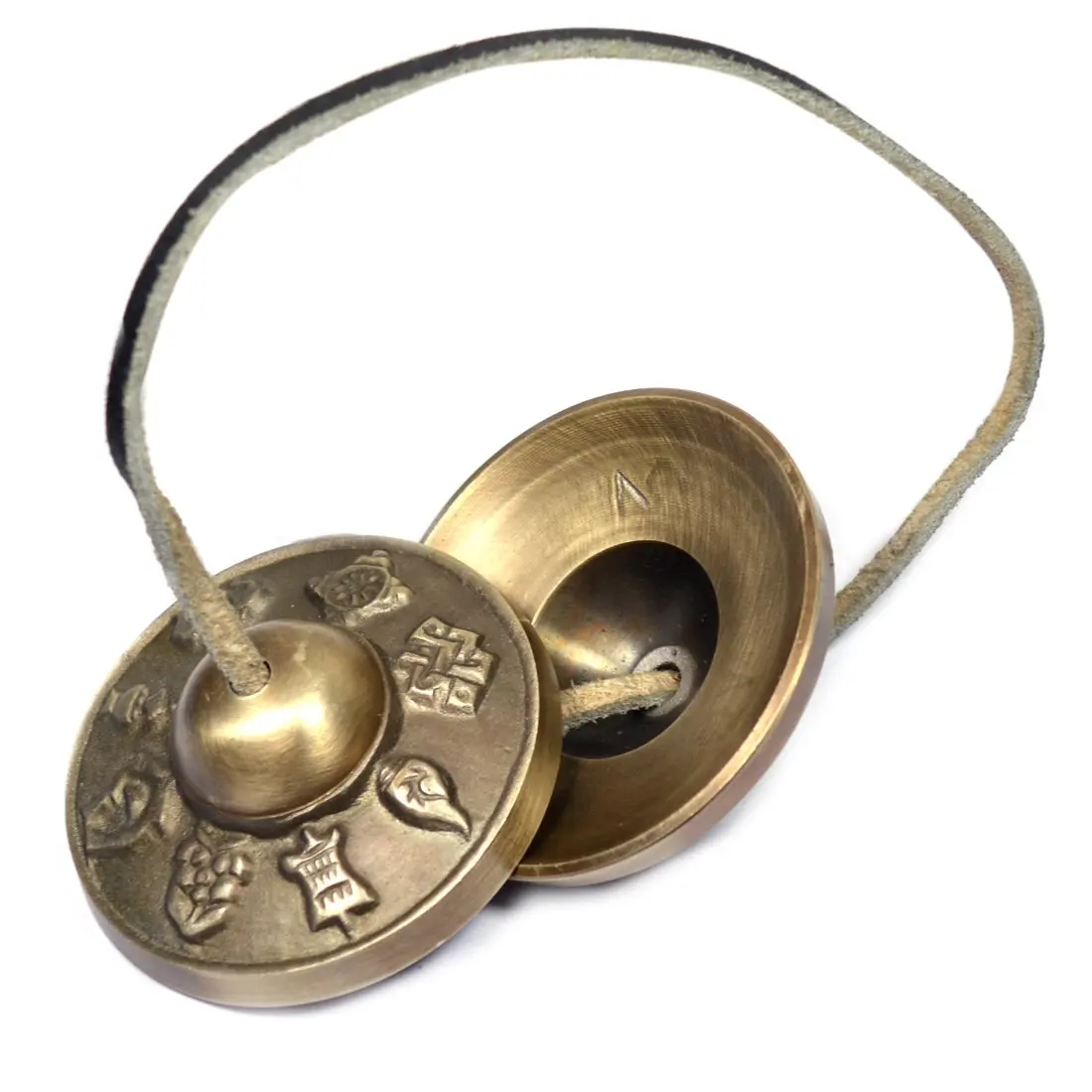 Тибетский ОМ-Мани-тинша-или-металл-тарелки-музыкальный инструмент Тибетский-тинша-тарелки-ом-Мани-Падме-хум Латунный Колокольчик