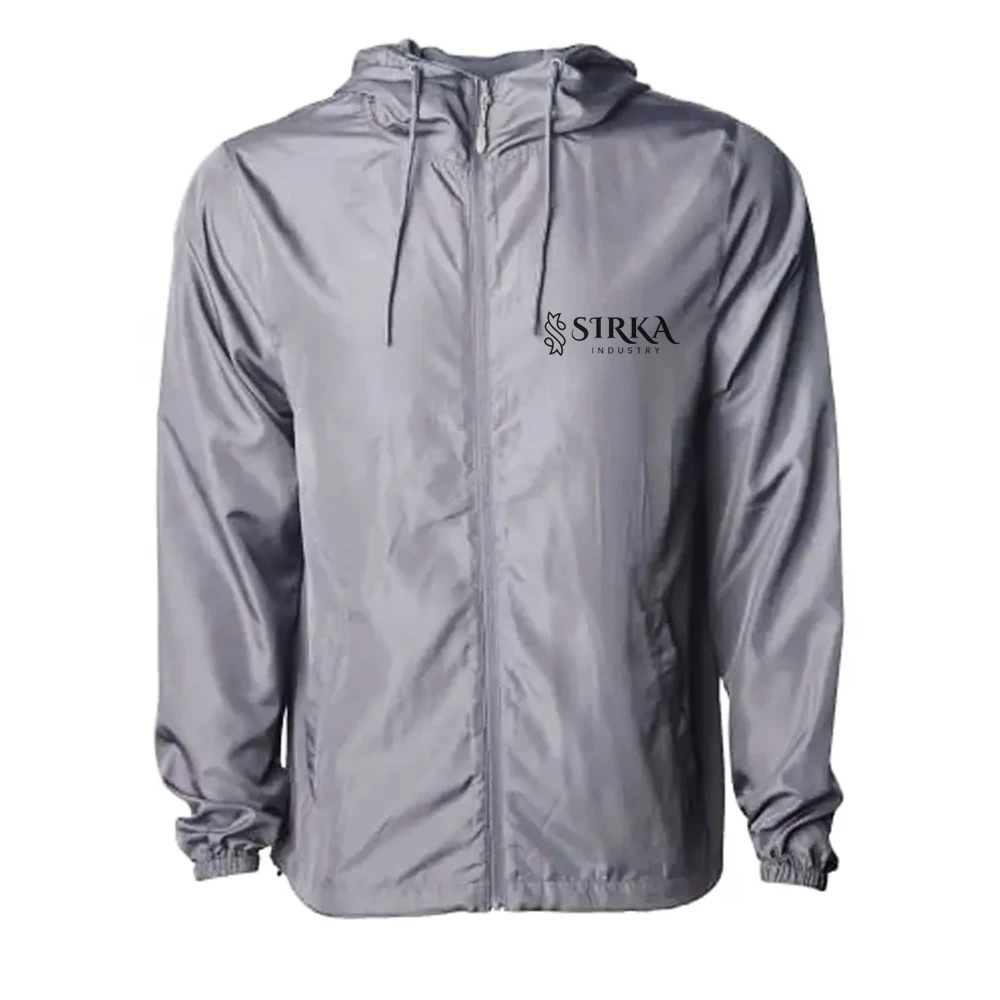 Customized Logo Blank Lightweight Winter Jacket Waterproof Full Zip Up Hoodie Color Block Jackets nylon cotton  Customized logo