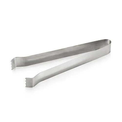 Metal Silver Color Ice Serving Tong Best for Kitchenware Tools Utensils for Home & Kitchen Use