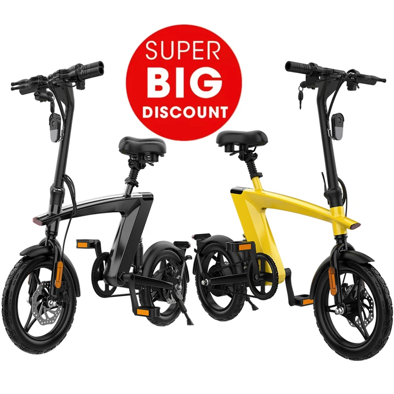 High Quality cheap H1 250w 36v/42v 14-inch size folding Air tire e Electrical Bike Road Accessories Chinese Electric Bicycle