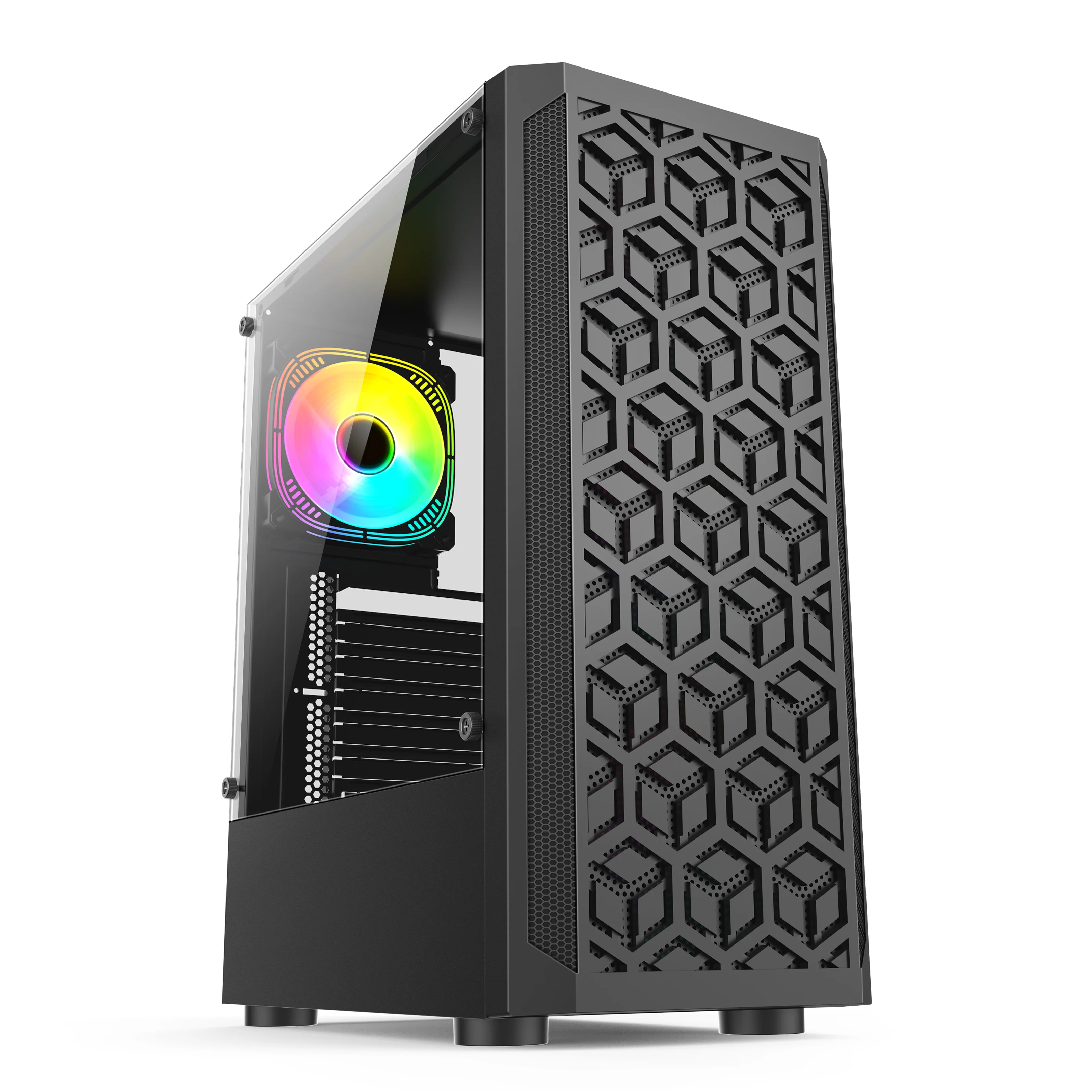 Оптовая продажа игровой кейс для Mid Tower OEM ПК корпус процессора ATX RGB Gamer высокое качество настольное шасси