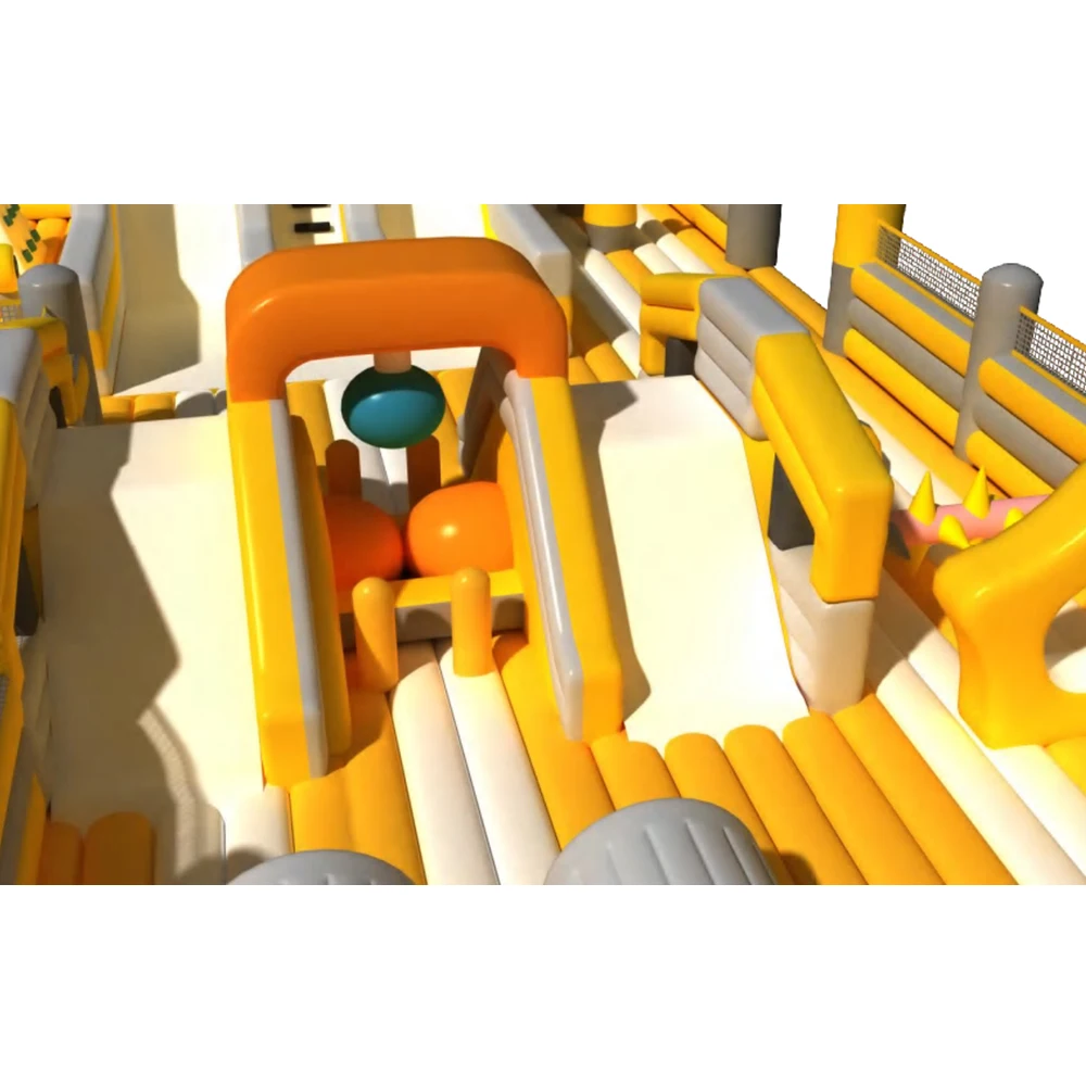 Пользовательский логотип самый популярный городской детский открытый красочный парк желтое мягкое игровое оборудование с